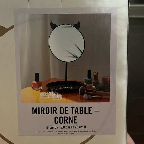 UO Home Horn Devil Tabletop Mirror - Picture 5 of 5